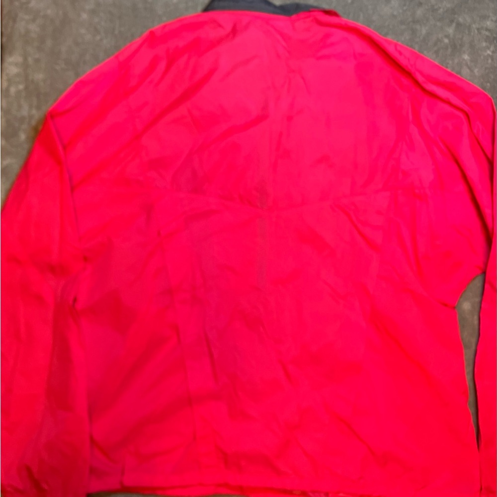 VNTG Nike Anorak Windbreaker Neon Pink Jacket Blue Swoosh Colorblock 90S XL READ - Picture 2 of 12